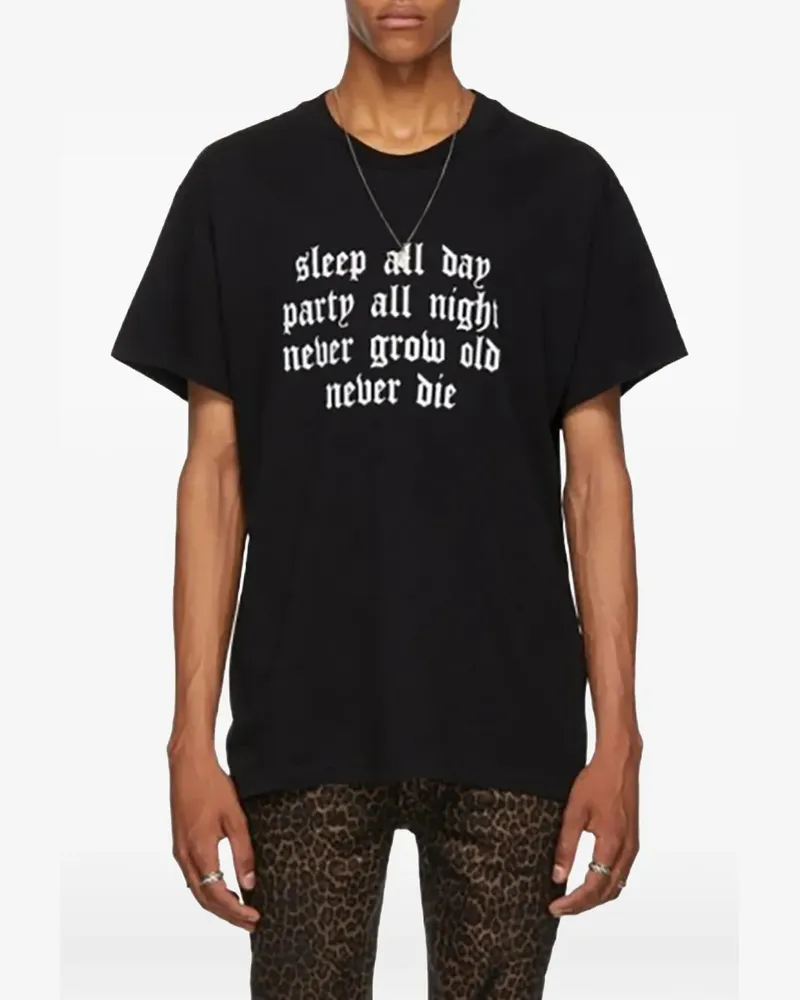 Amiri Sleep All Day T-shirt - Schwarz Schwarz