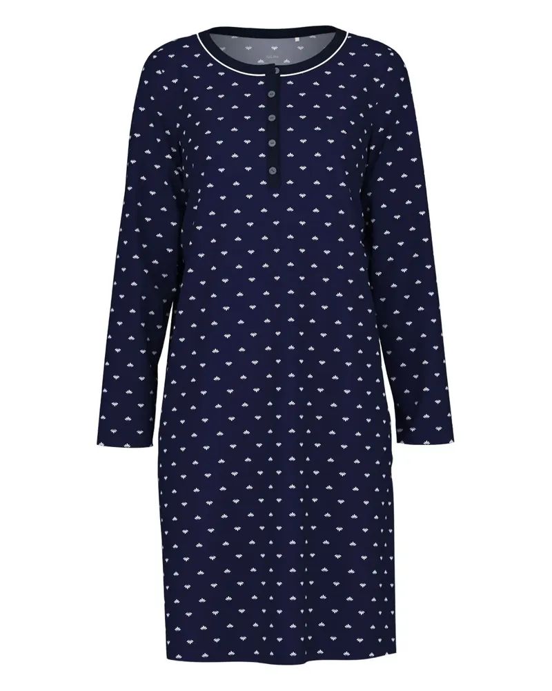 Calida all-over print nightdress - Blau Blau
