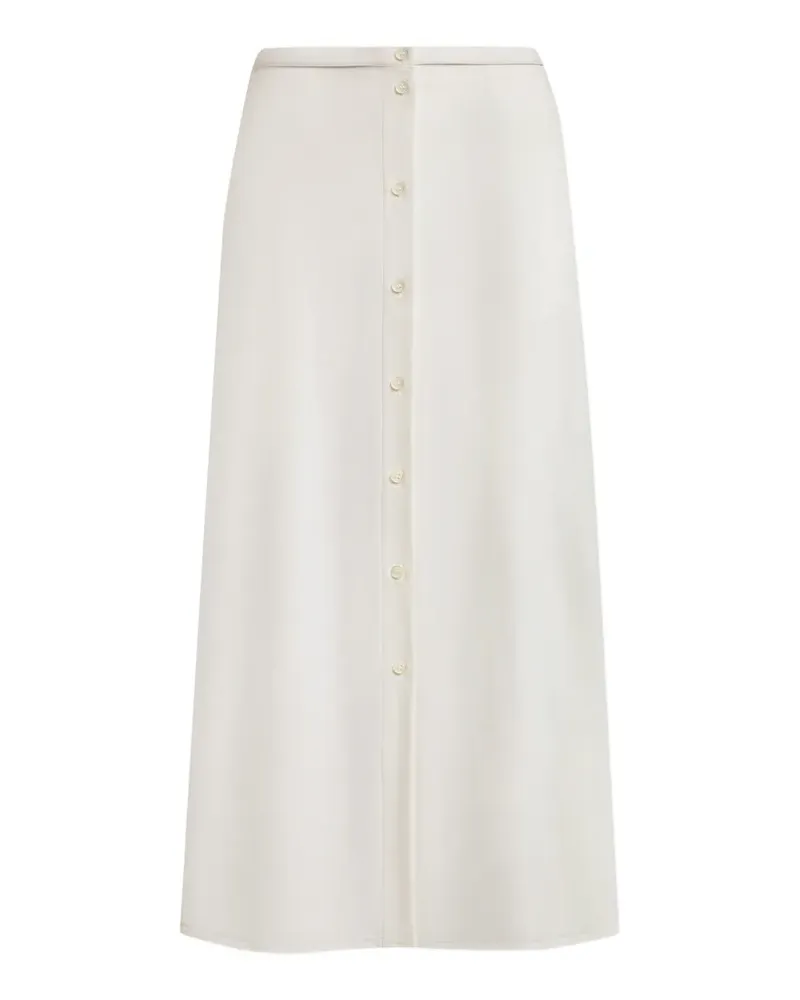 12 STOREEZ Geknöpfter Kaftan - Weiß Weiß