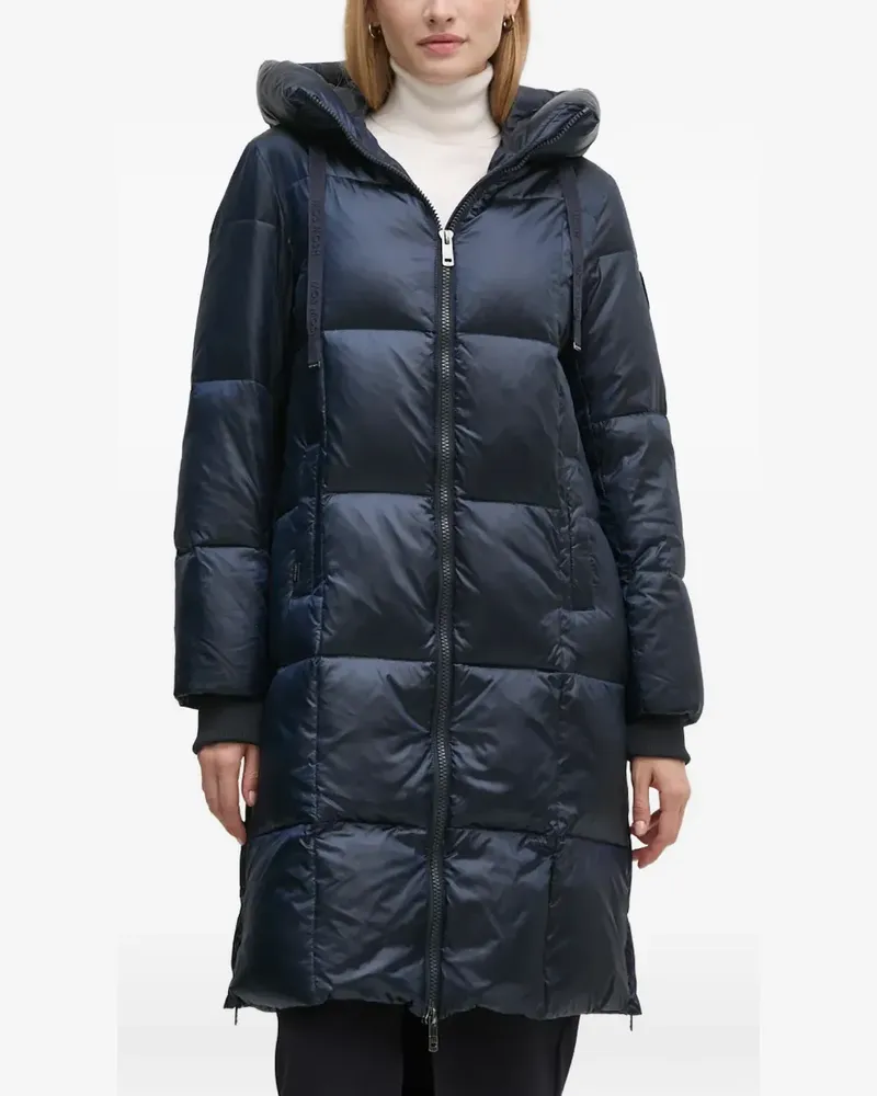 Mos Mosh Gesteppter MMNova Kapuzenmantel - Blau Blau