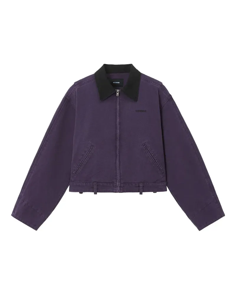 WE 11 DONE cotton jacket - Violett Violett