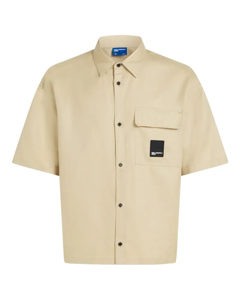 Karl Lagerfeld Hemd mit Brusttasche - Nude Nude