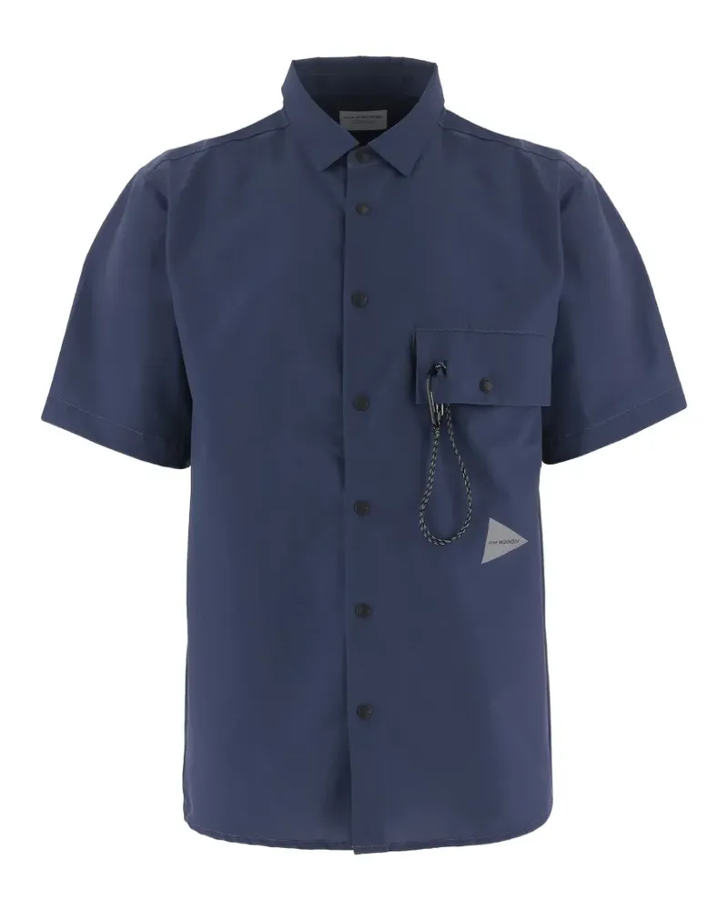 and wander Hemd mit geknöpfter Tasche - Blau Blau