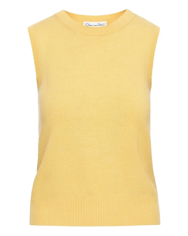 Oscar de la Renta Klassisches Top - Gelb Gelb