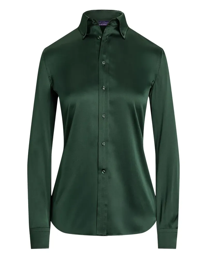 Ralph Lauren Hemd aus Satin - Grün Grün
