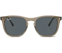 Sonnenbrille mit breitem Gestell - Braun