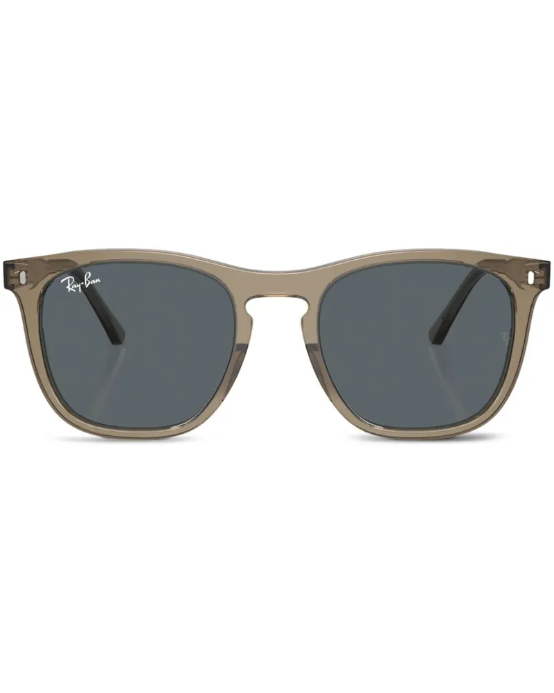 Ray Ban Sonnenbrille mit breitem Gestell - Braun Braun