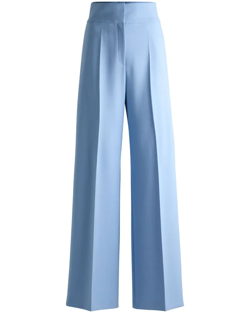 HUGO BOSS Ausgestellte High-Waist-Hose - Blau Blau
