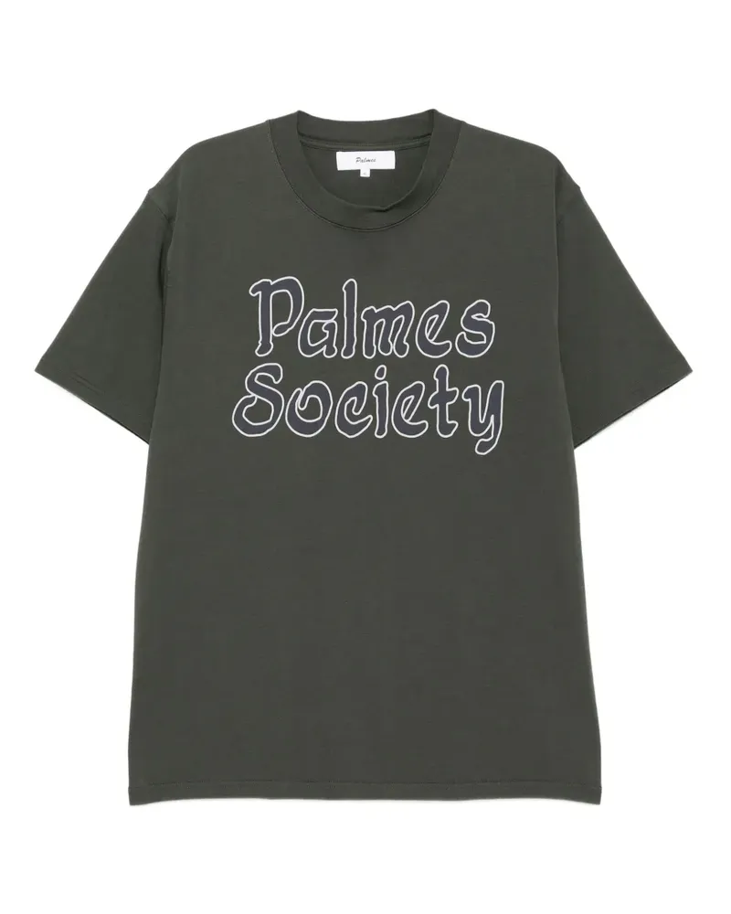 Palmes Society T-Shirt - Grau Grau