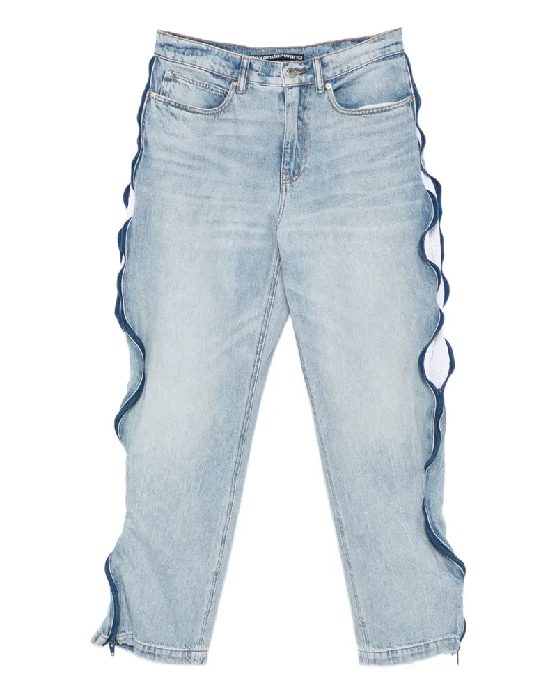 Alexander Wang Jeans mit Mesh-Einsatz - Blau Blau