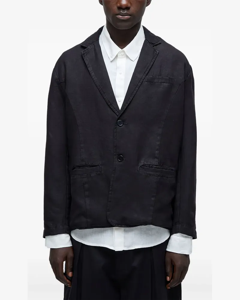 Osklen New Classic Blazer aus Leinen - Schwarz Schwarz