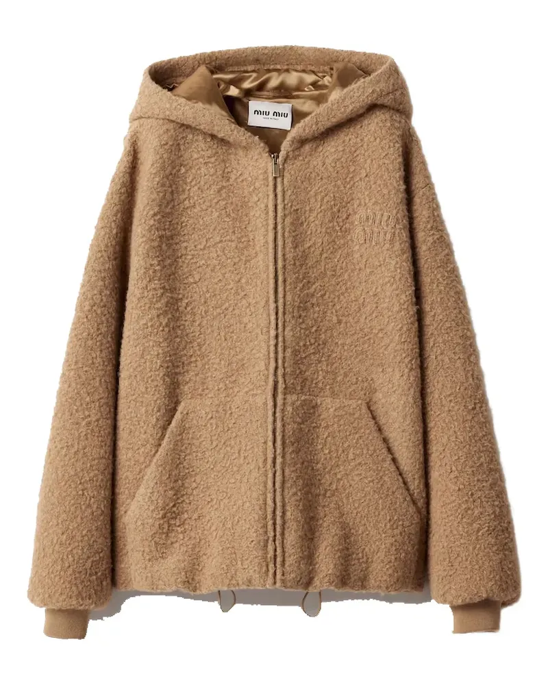 Miu Miu Gesteppte Kapuzenjacke - Braun Braun