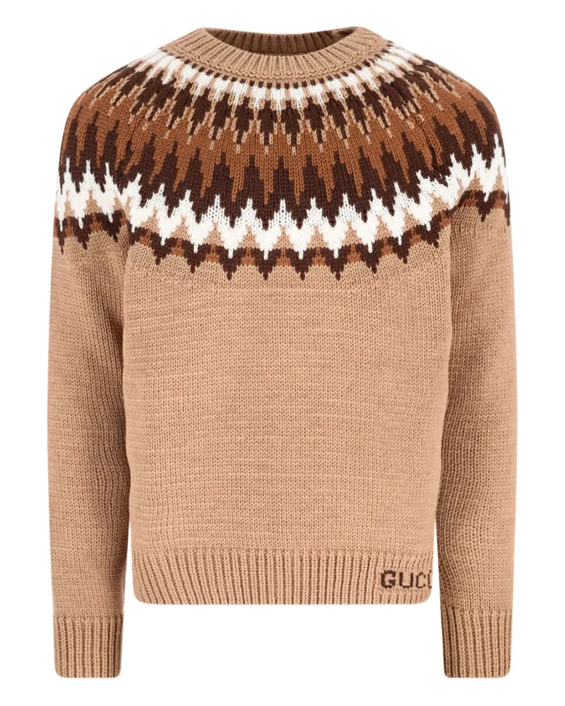 Gucci patterned wool jumper - Braun Braun