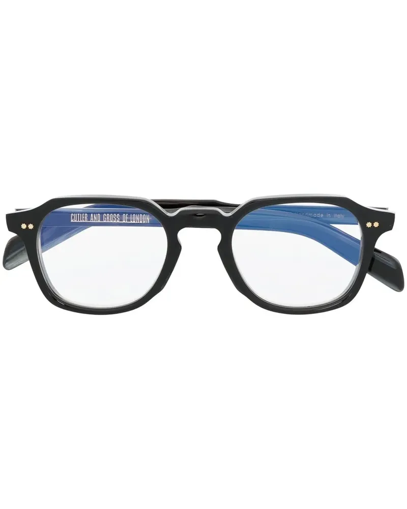 Cutler and Gross Brille mit eckigem Gestell - Schwarz Schwarz