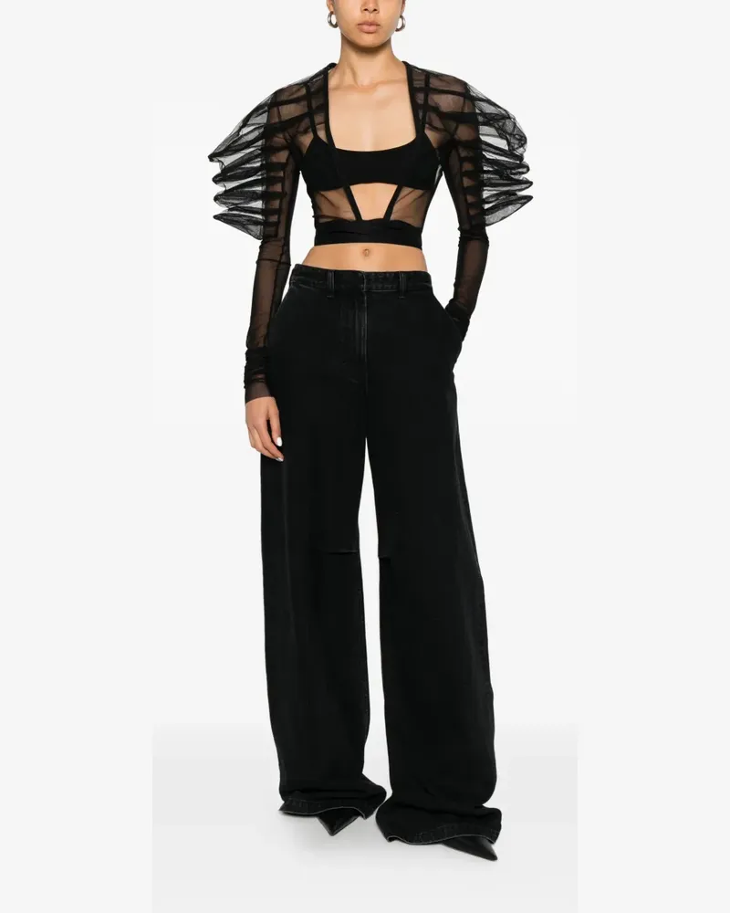 Rick Owens Rhino top - Schwarz Schwarz