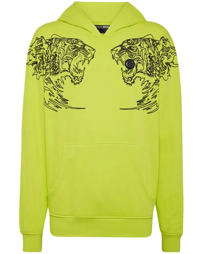 Philipp Plein Hoodie mit Logo-Print - Gelb Gelb