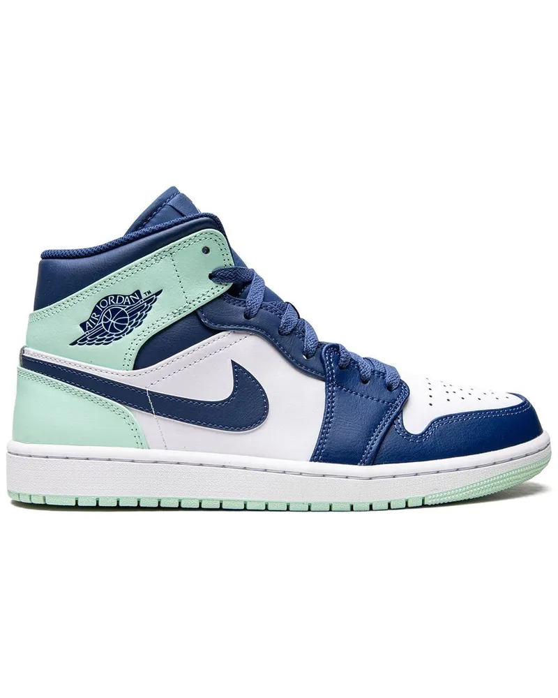 Jordan Air  1 Mid Blue Mint Sneakers - Blau Blau
