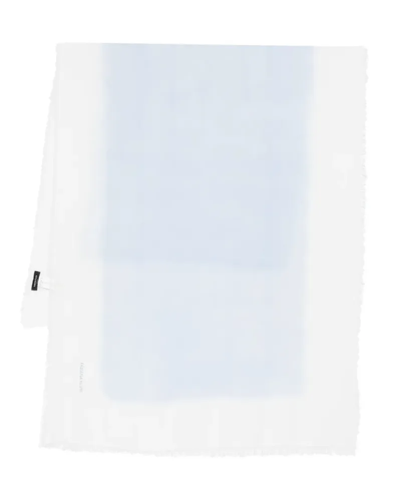 Fabiana Filippi fringed scarf - Weiß Weiß