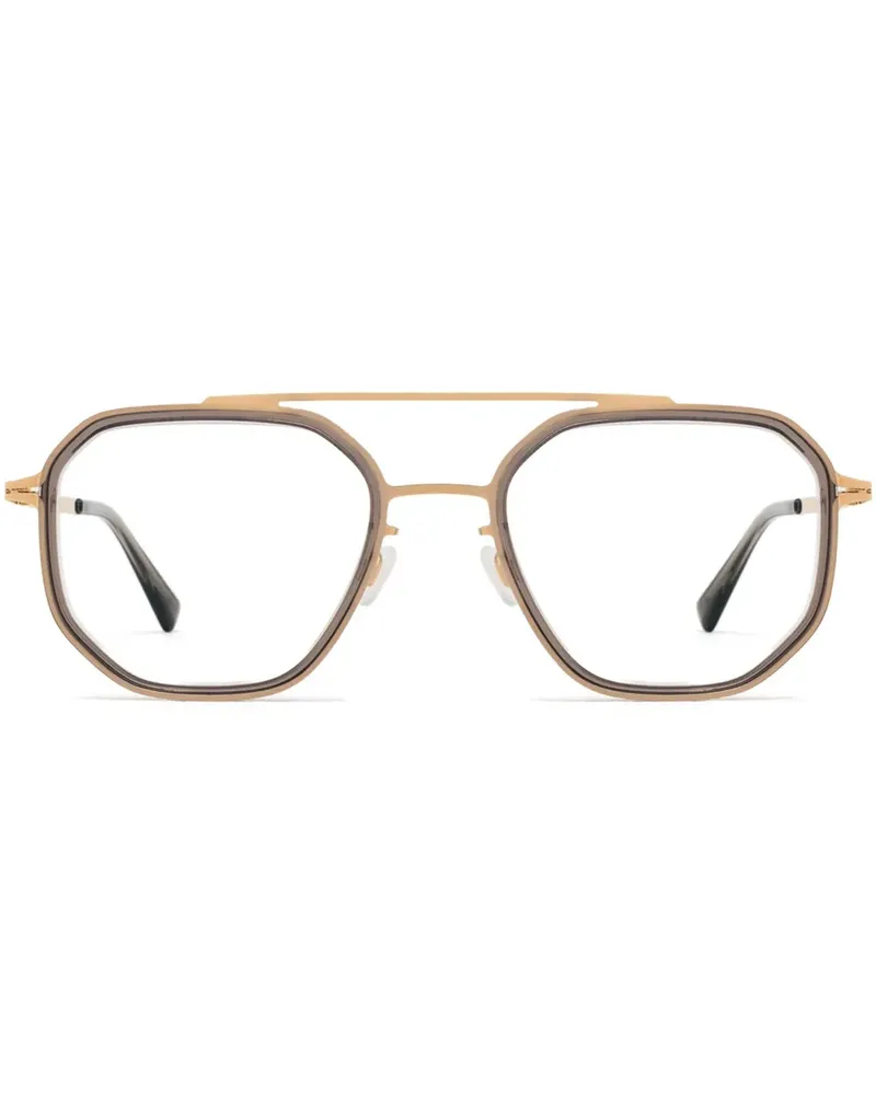 Mykita Brille mit eckigem Gestell - Gold Gold