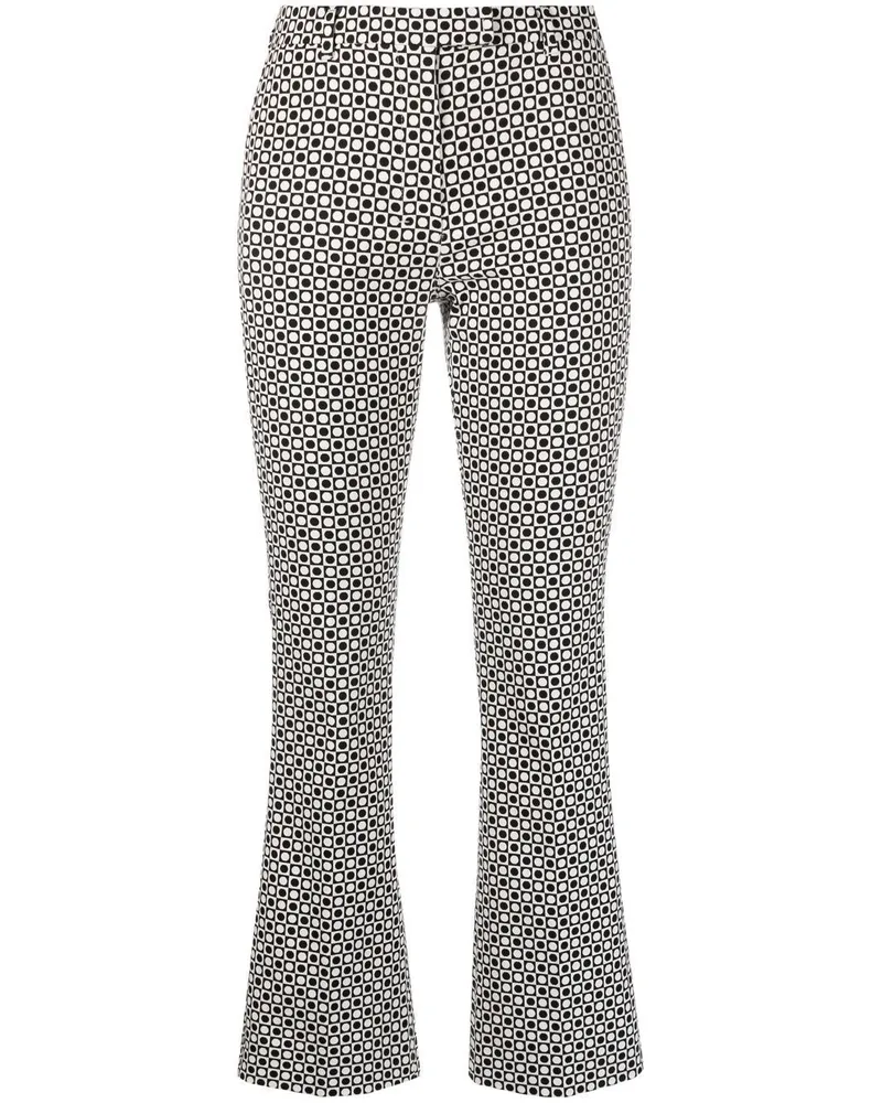 Max Mara Hose mit Jacquardmuster - Schwarz Schwarz