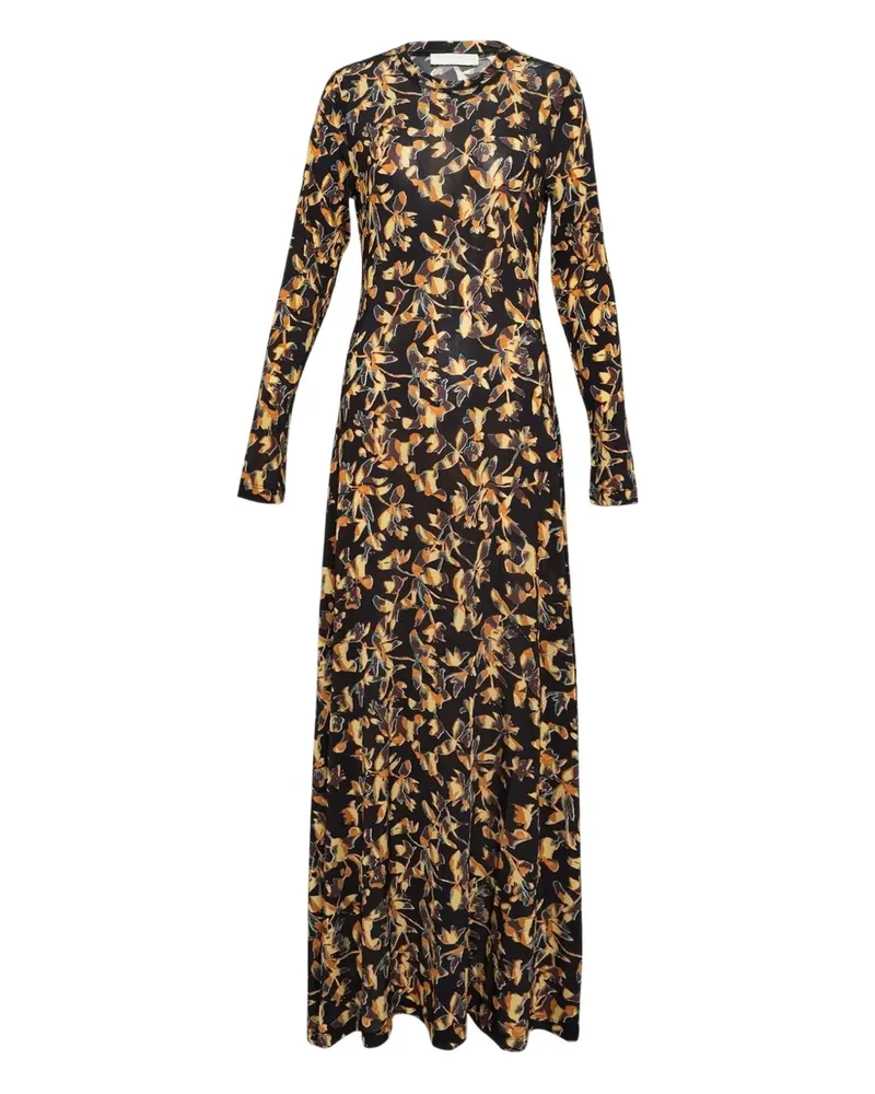 Ulla Johnson Amari long-sleeve maxi dress - Schwarz Schwarz