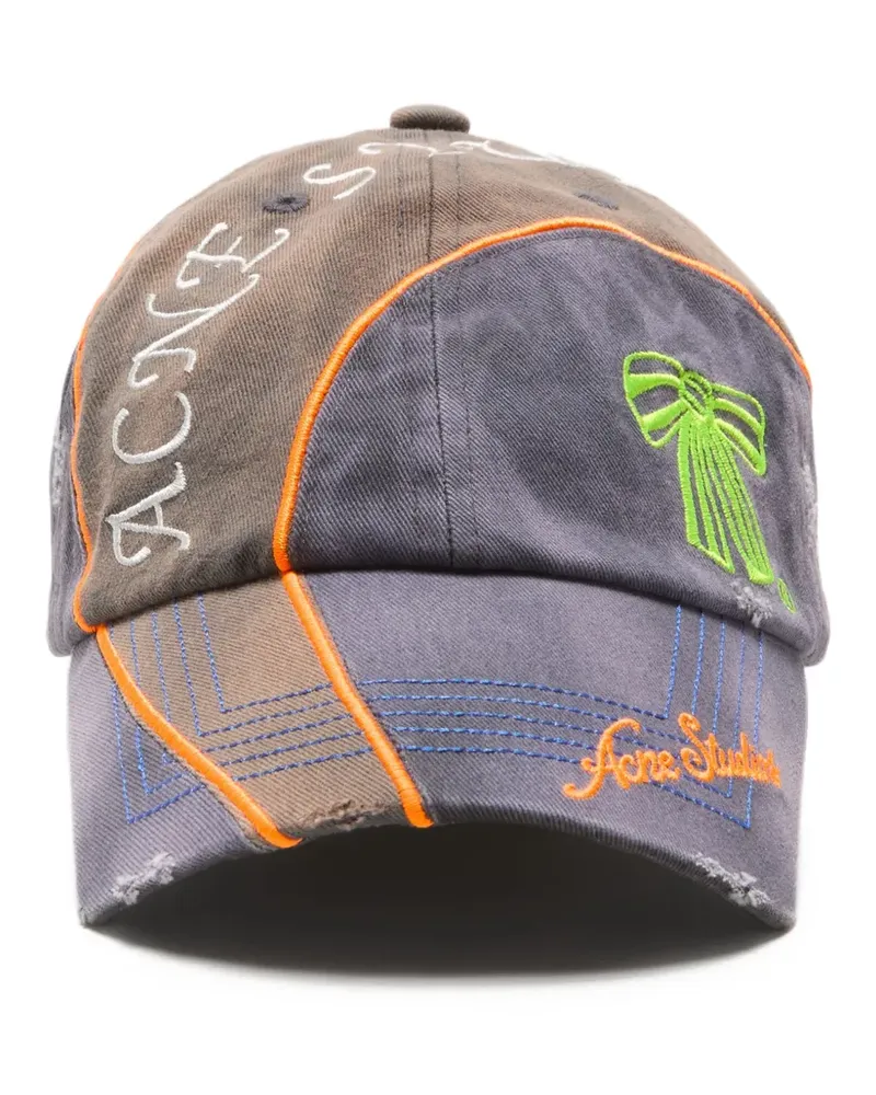 Acne Studios Baseballkappe im Distressed-Look - Grau Grau