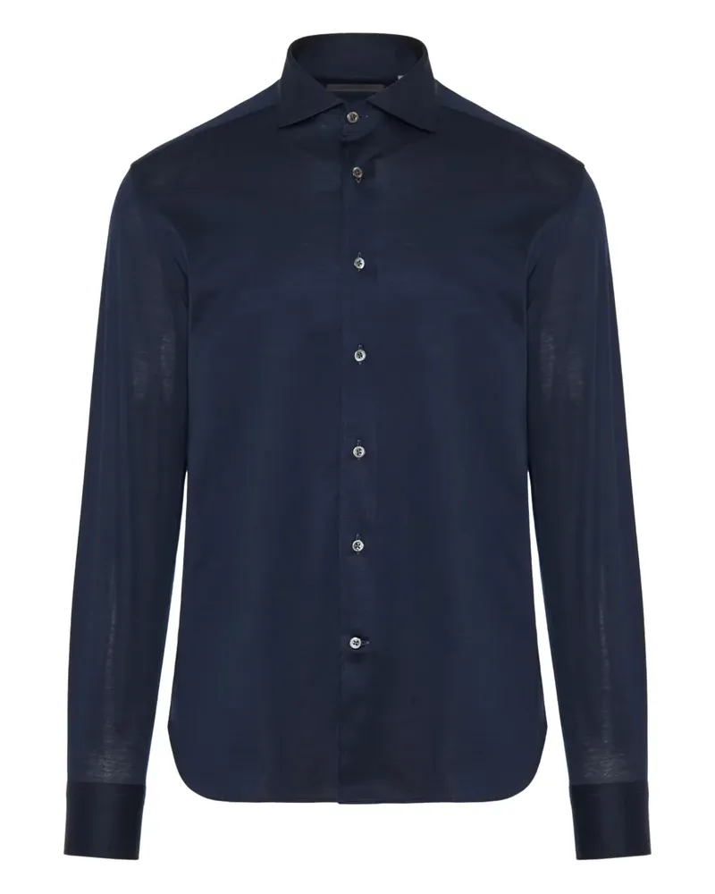 Corneliani Langärmeliges Hemd - Blau Blau