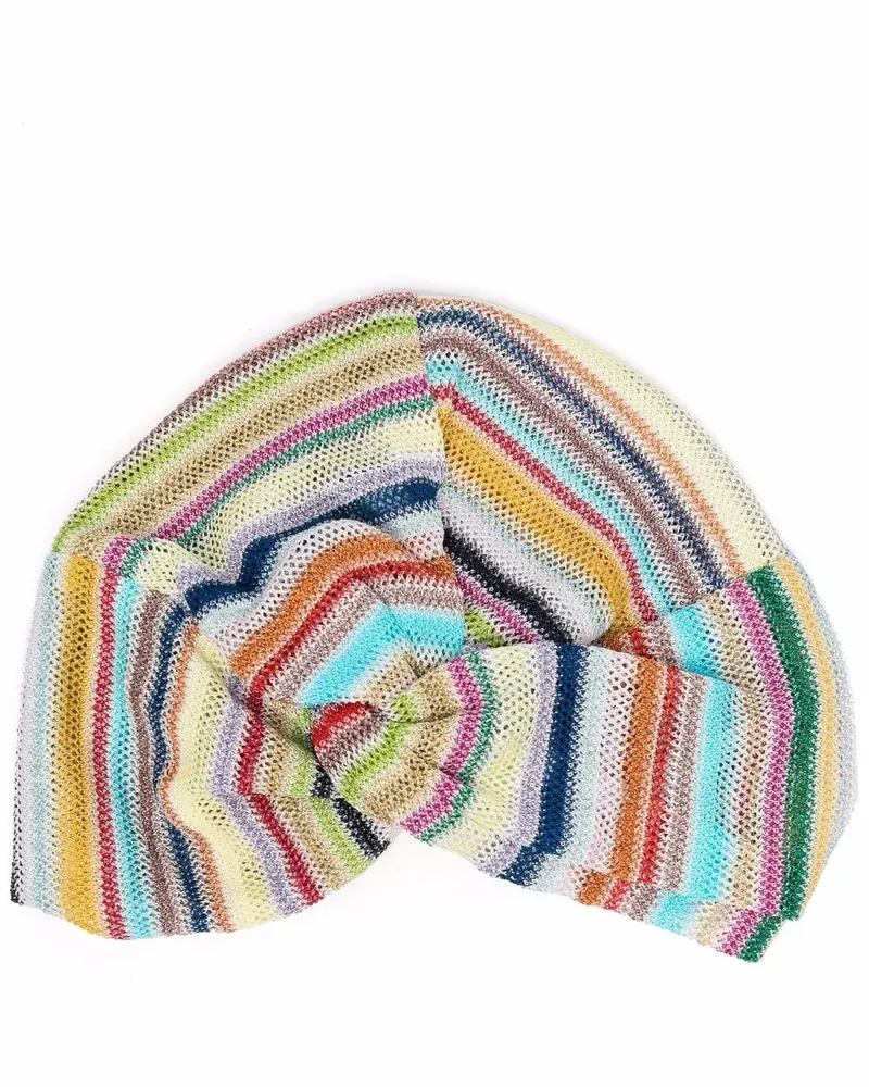 Missoni Gestreifter Hut - Weiß Weiß