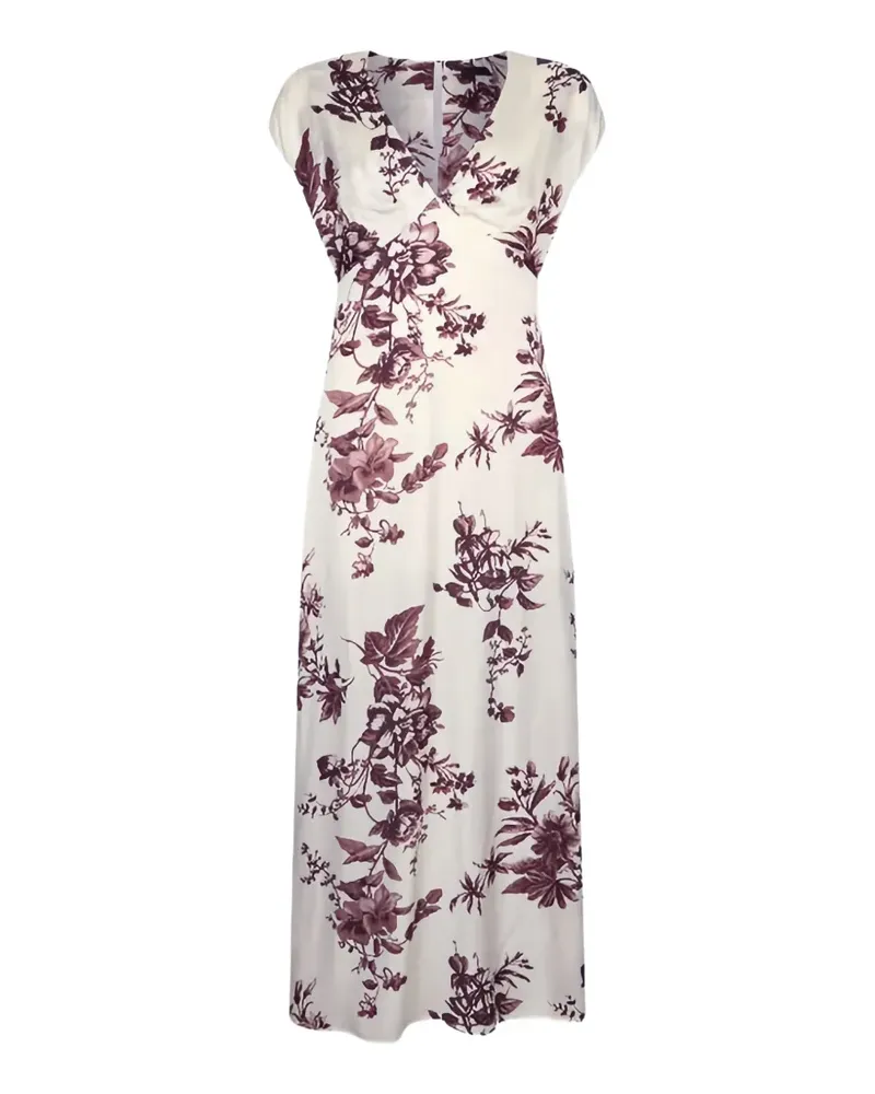 Liu Jo floral split maxi dress - Weiß Weiß