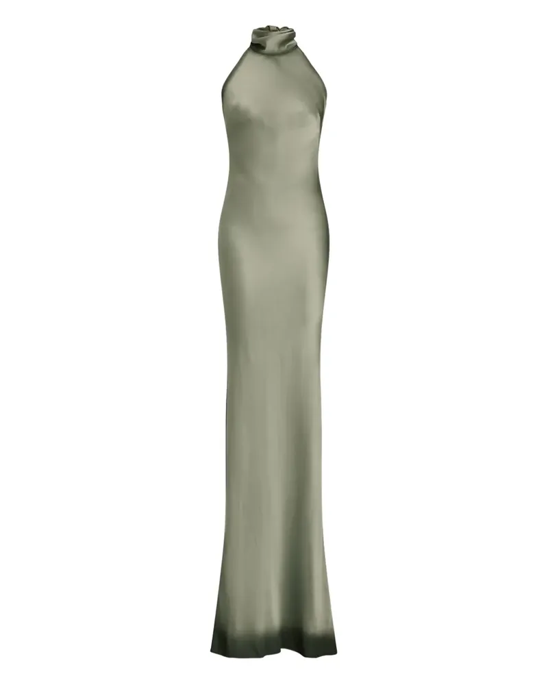Ralph Lauren halter-neck sleeveless maxi dress - Grün Grün
