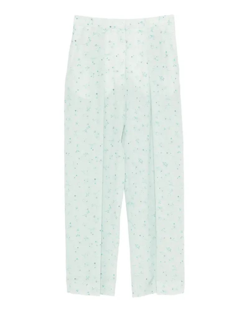 Victoria Beckham floral palazzo pants - Grün Grün