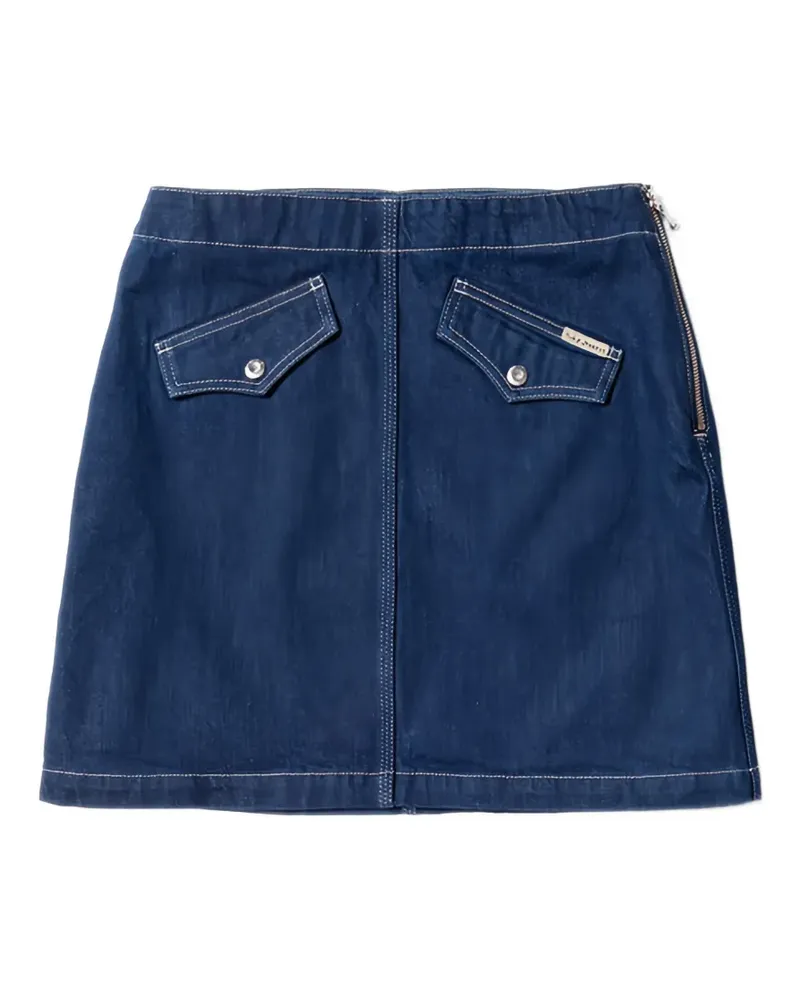 Nudie Jeans Elvy Western denim mini skirt - Blau Blau