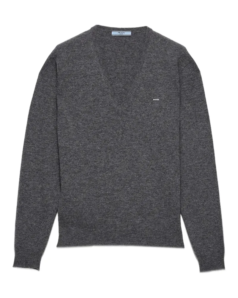 Prada Klassischer Pullover - Grau Grau