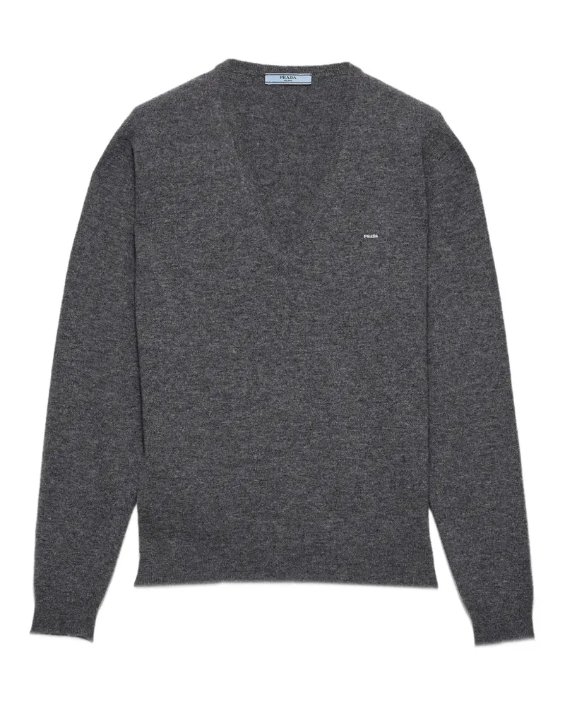 Prada Klassischer Pullover - Grau Grau