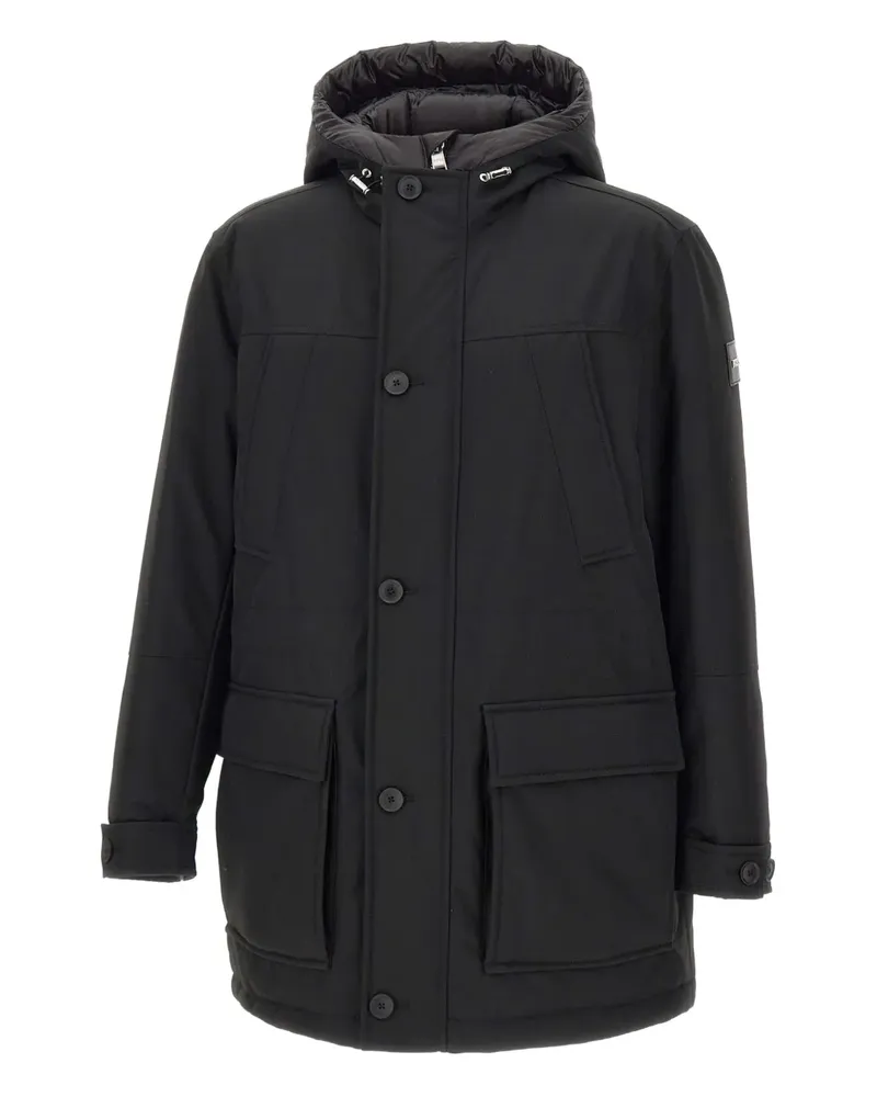 HUGO BOSS hooded padded jacket - Schwarz Schwarz