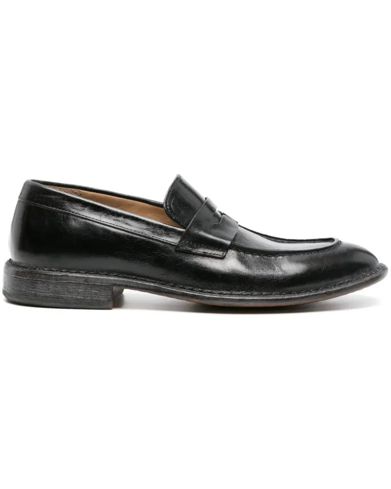 Moma Penny-Loafer aus Leder Schwarz