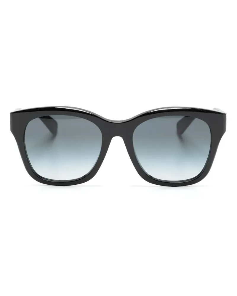 Chloé Xena Sonnenbrille mit eckigem Gestell - Schwarz Schwarz