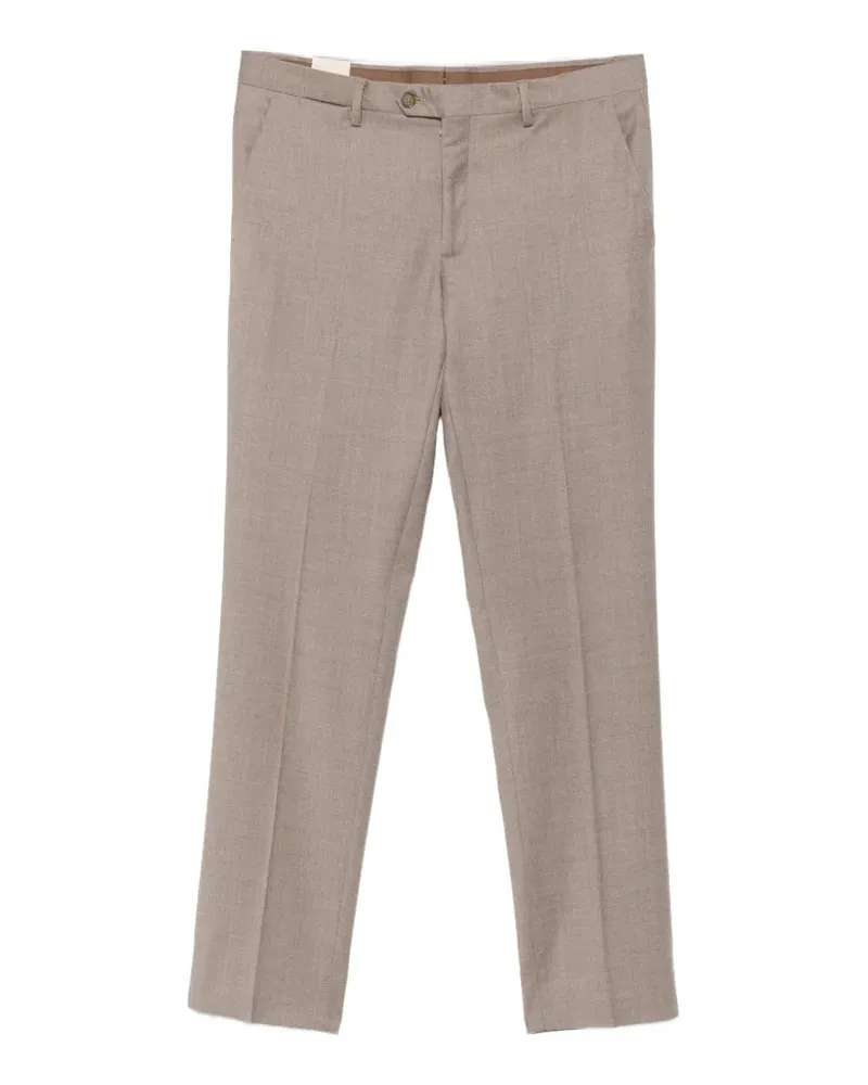 Briglia 1949 mid-rise pressed-crease trousers - Nude Nude