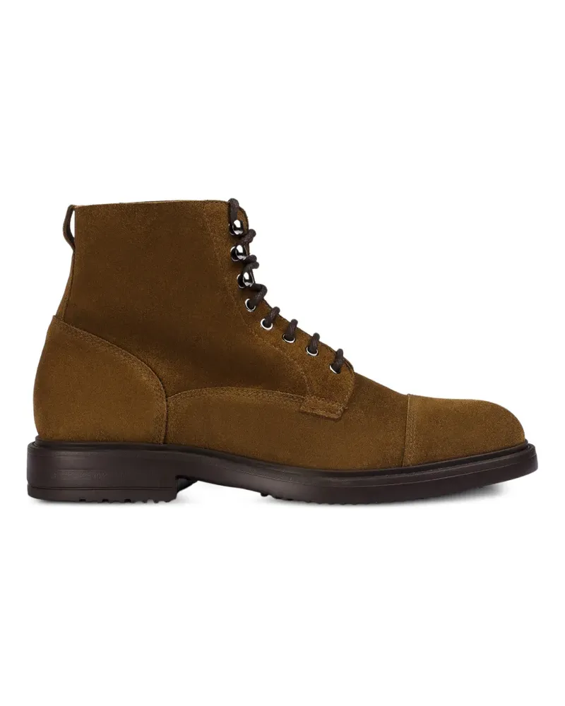 Doucal´s Schnürstiefel aus Wildleder - Braun Braun