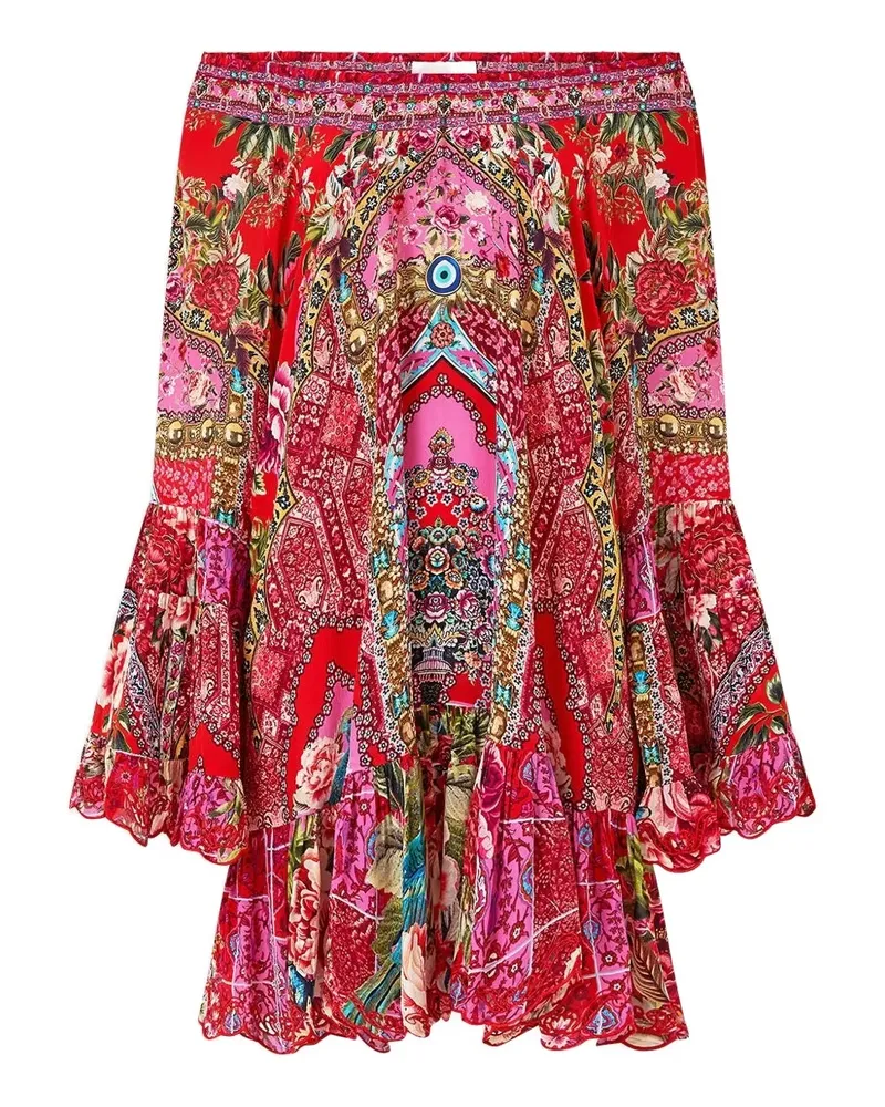 Camilla frill mini dress - Rot Rot