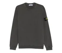 Sweatshirt mit Logo-Patch - Grau