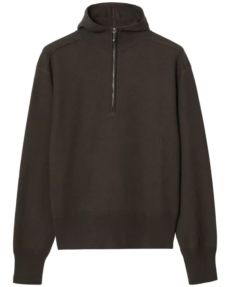 Burberry Hoodie mit Reißverschluss Braun