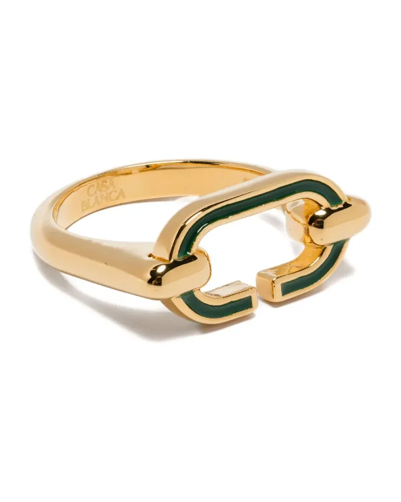 Casablanca Paris C Link ring - Gold Gold