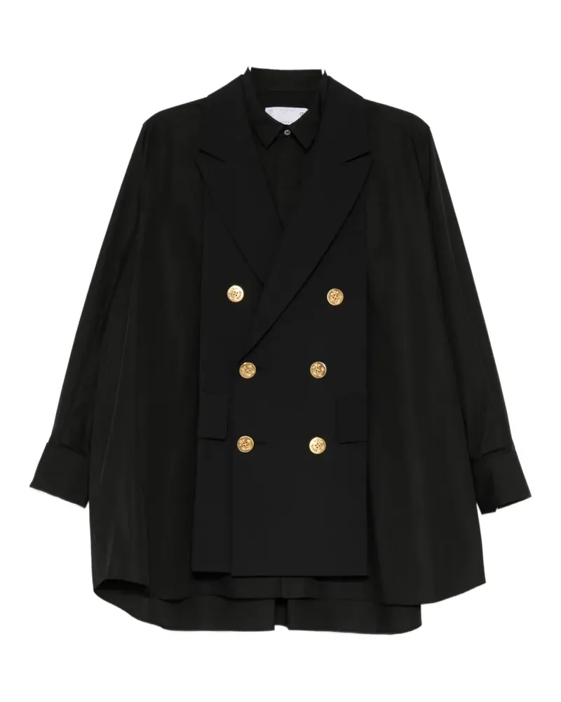Sacai Doppelreihiges Oberteil - Schwarz Schwarz