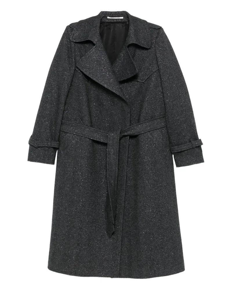 Tagliatore belted Carola coat - Grau Grau