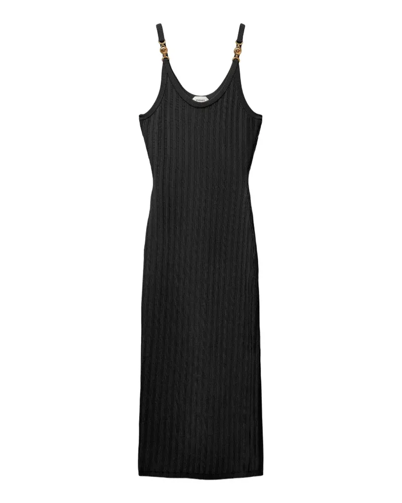 Versace Geripptes Medusa '95 Kleid - Schwarz Schwarz