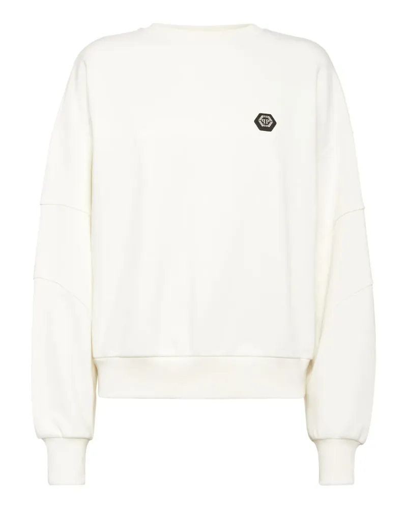 Philipp Plein logo round neck sweatshirt - Weiß Weiß