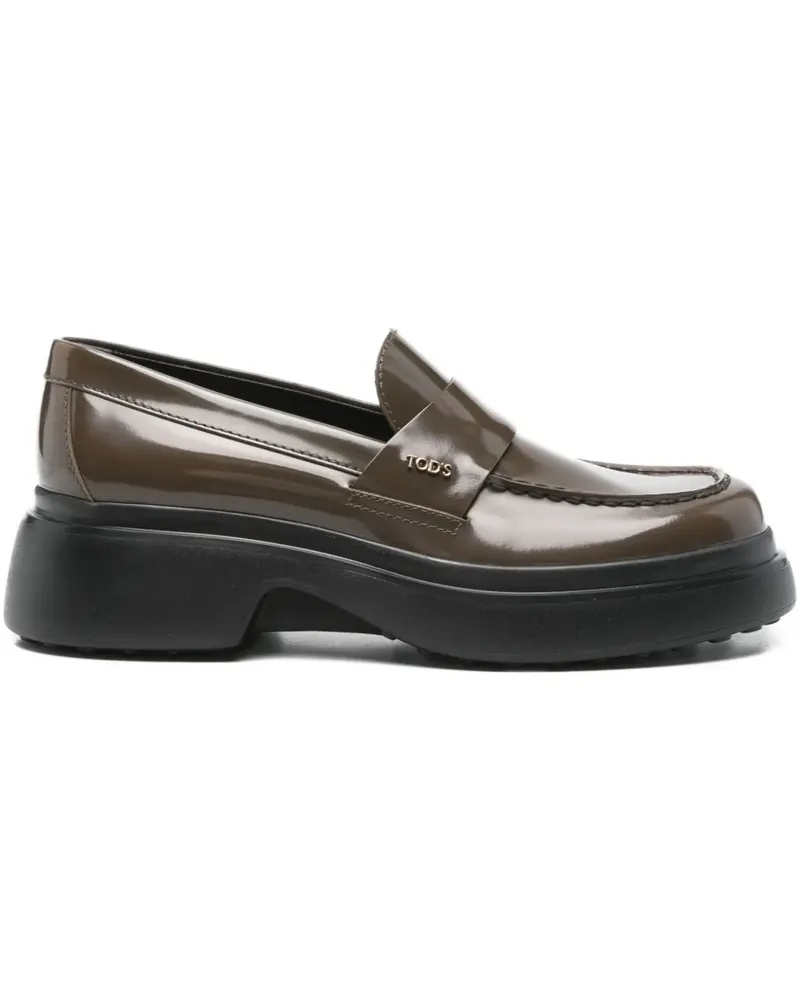 TOD'S Loafer mit Plateau - Grün Grün