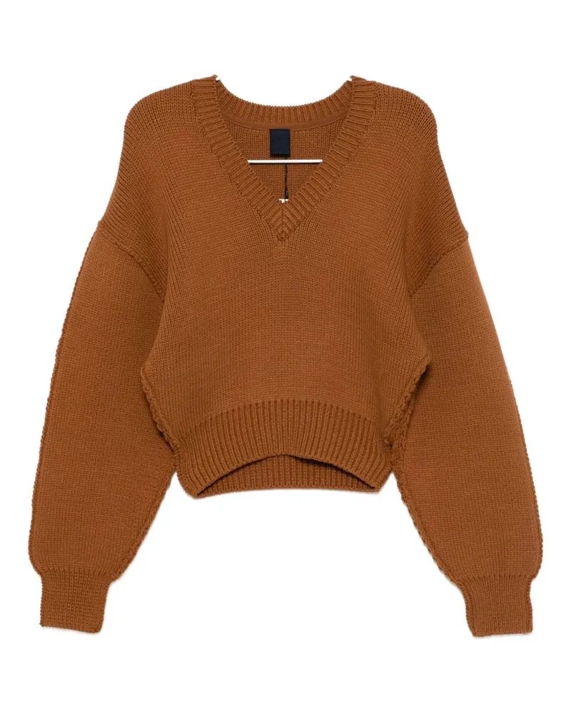 JUUN.J Pullover mit V-Ausschnitt - Braun Braun