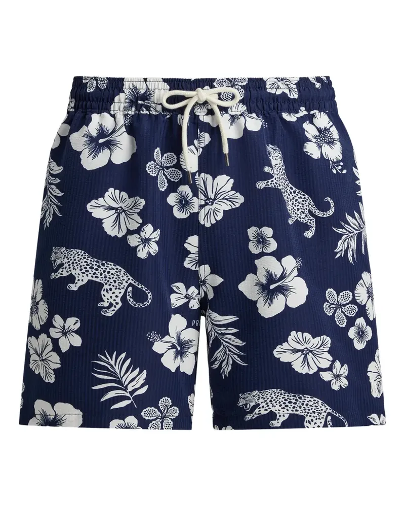 Ralph Lauren Badeshorts mit Blumen-Print - Blau Blau